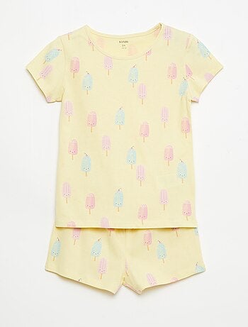 Pack de 2 conjuntos de pijama corto en punto de algodón
