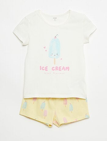 Pack de 2 conjuntos de pijama corto en punto de algodón