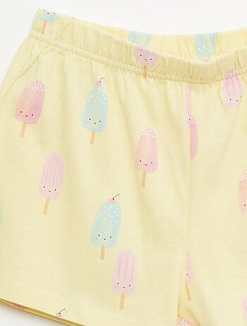 Pack de 2 conjuntos de pijama corto en punto de algodón