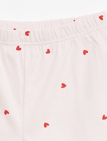 Pack de 2 conjuntos de pijama corto en punto de algodón