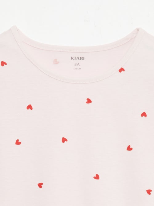 Pack de 2 conjuntos de pijama corto en punto de algodón - Kiabi