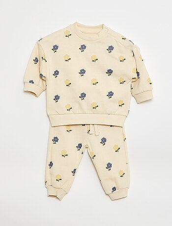 Lote de 2 conjuntos jersey + pantalón en algodón