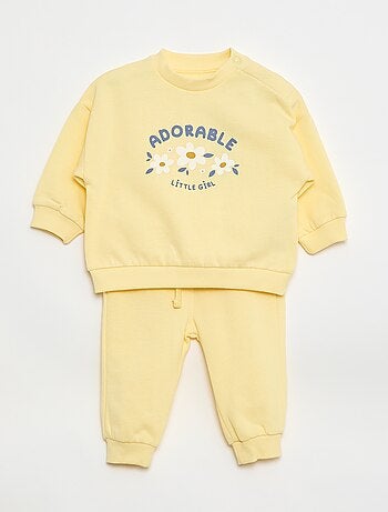 Lote de 2 conjuntos jersey + pantalón en algodón