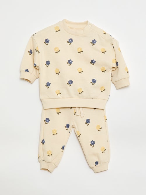 Pack de 2 conjuntos jersey + pantalón de algodón - Kiabi