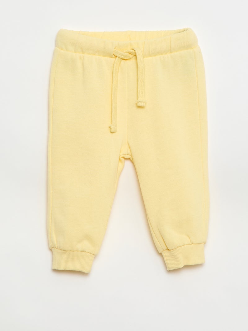 Pack de 2 conjuntos jersey + pantalón de algodón Amarillo - Kiabi