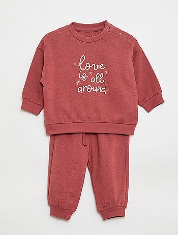 pack de 2 conjuntos jersey + pantalón en algodón