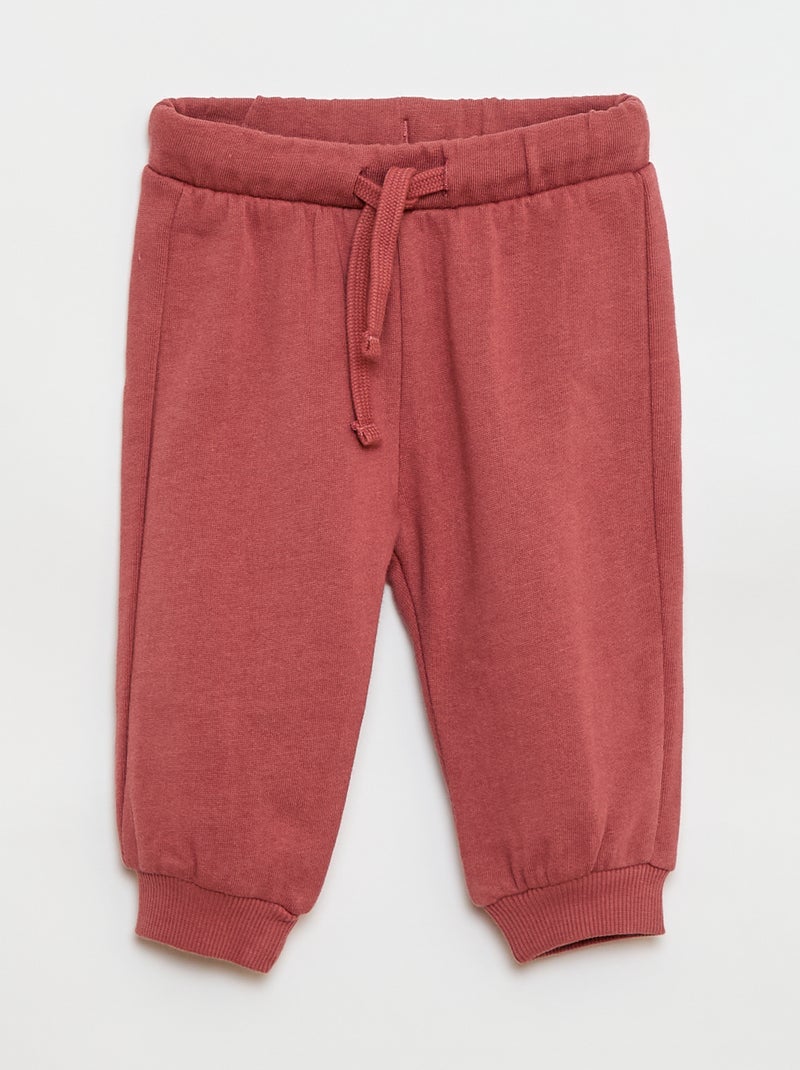 Pack de 2 conjuntos jersey + pantalón de algodón Rosa - Kiabi