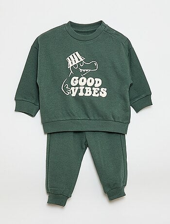 pack de 2 conjuntos jersey + pantalón en algodón