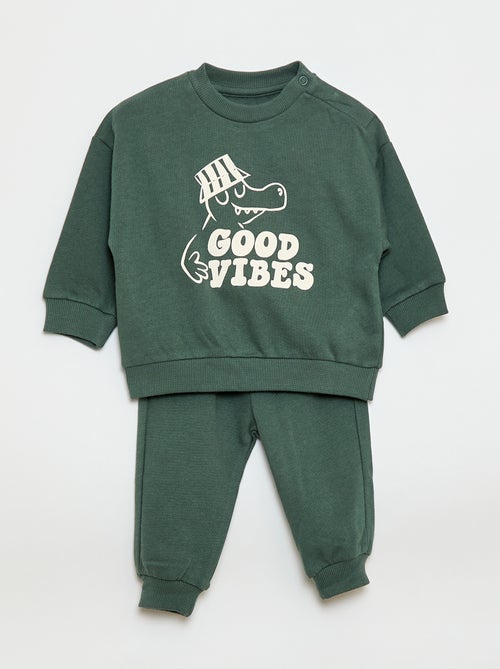 Pack de 2 conjuntos jersey + pantalón de algodón - Kiabi