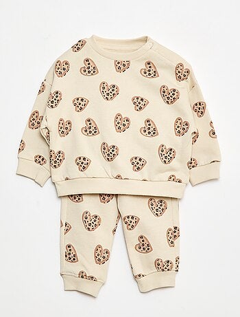 pack de 2 conjuntos jersey + pantalón en algodón