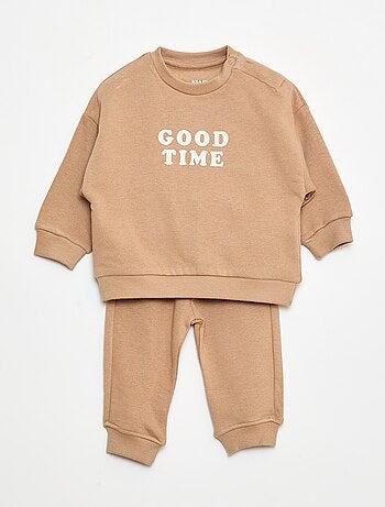 pack de 2 conjuntos jersey + pantalón en algodón