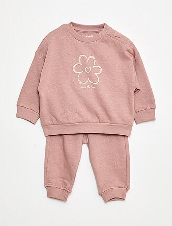 pack de 2 conjuntos jersey + pantalón en algodón
