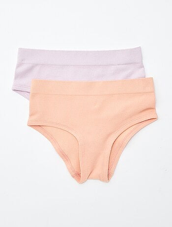 Pack de 2 culotes acanalados