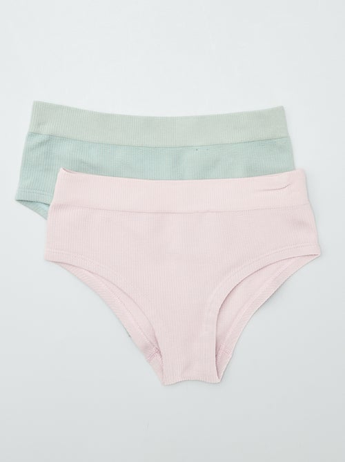 Pack de 2 culotes acanalados - Kiabi