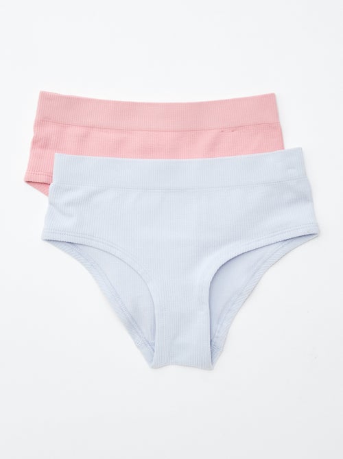 Pack de 2 culotes acanalados - Kiabi