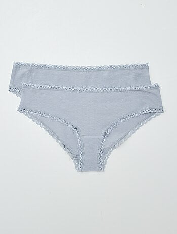 Pack de 2 culottes de algodón