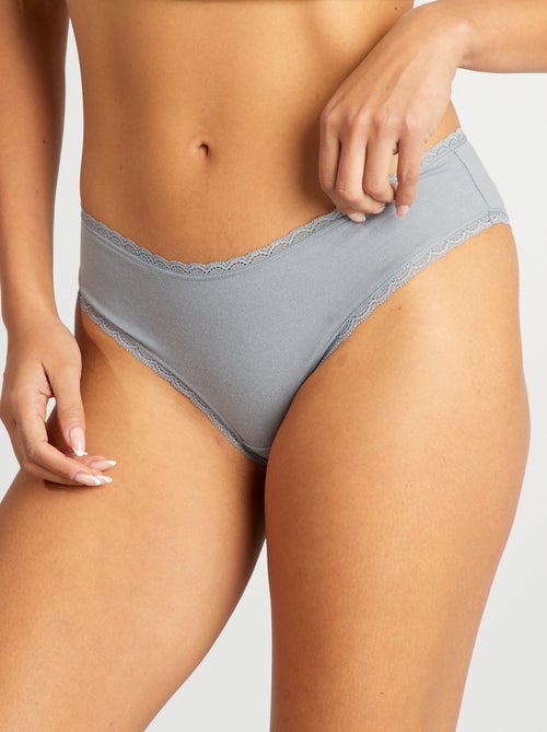 Pack de 2 culottes de algodón - Kiabi