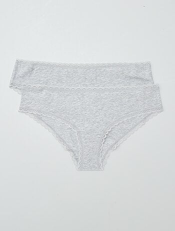 Pack de 2 culottes de algodón