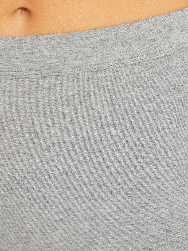 Pack de 2 culottes de algodón GRIS - Kiabi