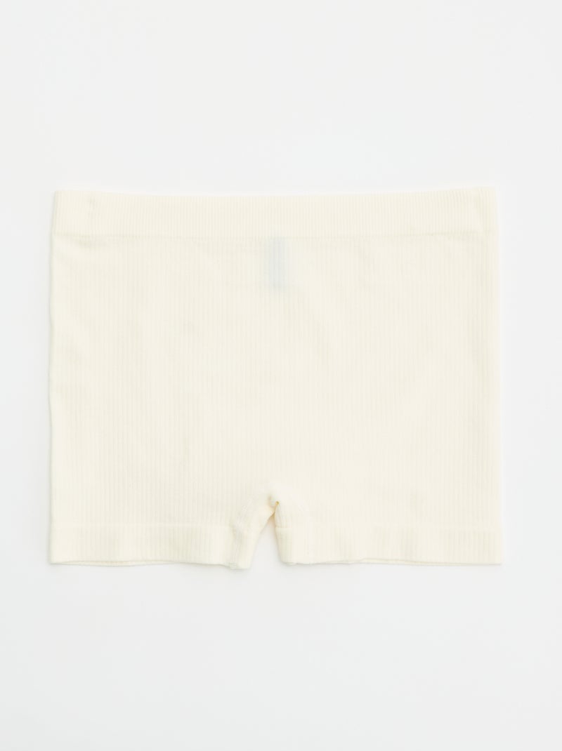 Pack de 2 culottes de punto de canalé Rosa - Kiabi