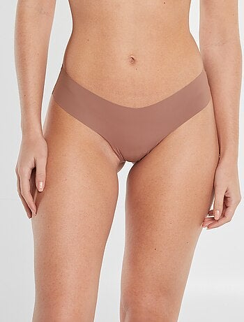 Pack de 2 culottes invisibles de microfibra