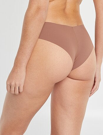 Pack de 2 culottes invisibles de microfibra