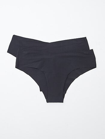 Pack de 2 culottes invisibles de microfibra