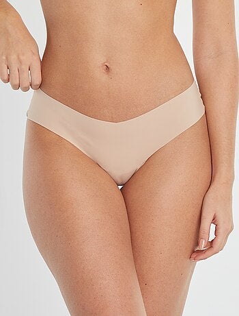 Pack de 2 culottes invisibles de microfibra