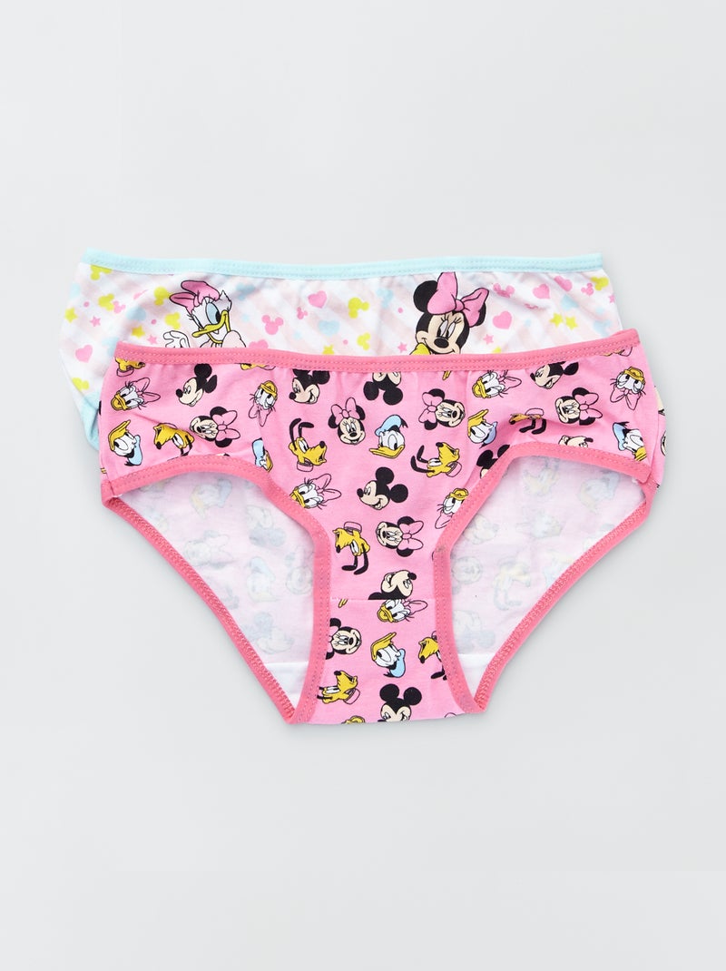 Pack de 2 culottes 'Minnie' blanco/rosa - Kiabi