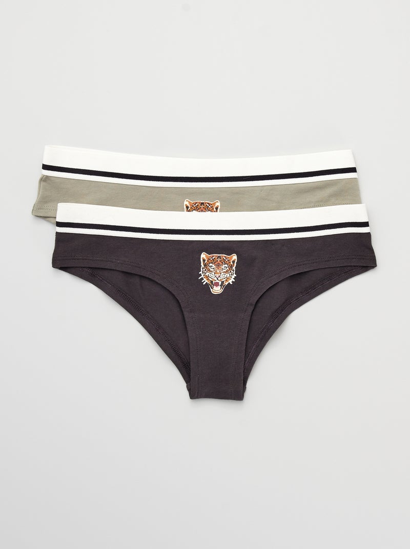 Pack de 2 culottes NEGRO - Kiabi
