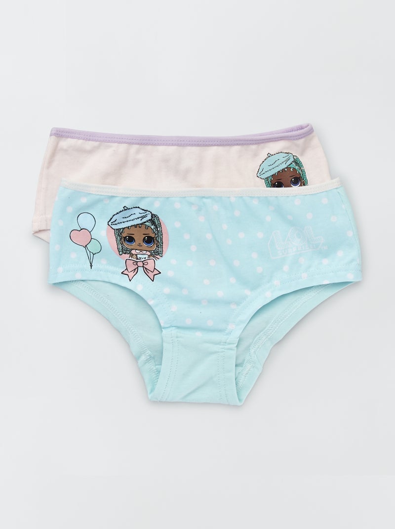 Pack de 2 culottes rosa - Kiabi