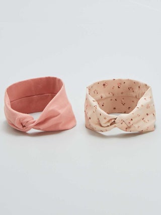 Pack de 2 diademas cruzadas de punto