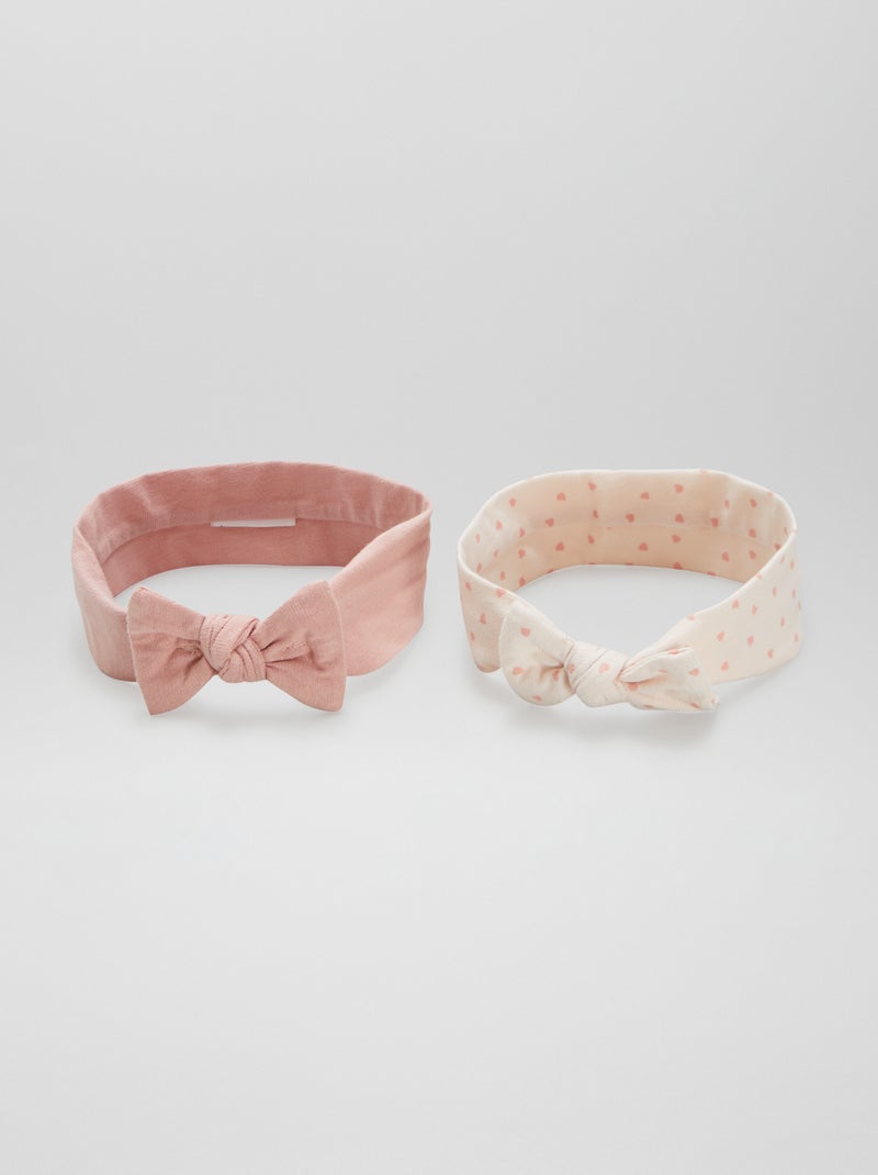 Pack de 2 diademas de fantasía ROSA - Kiabi
