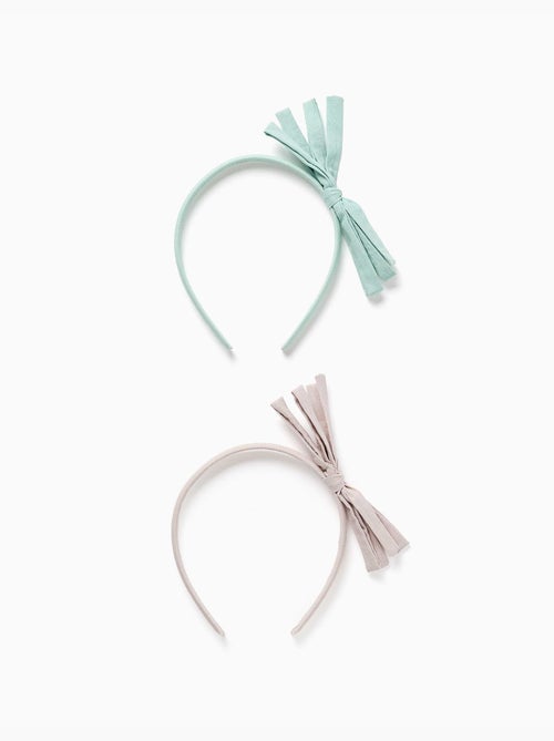 Pack de 2 diademas finas con lazos - Kiabi Pack de 2 diademas finas con lazos - Kiabi