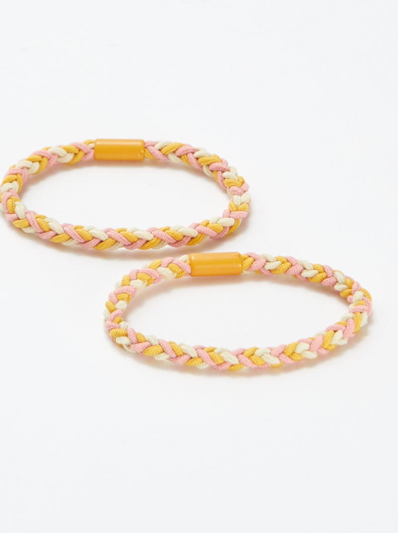 Pack de 2 gomas + 2 pinzas AMARILLO - Kiabi