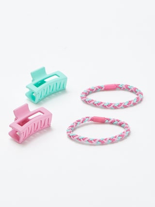 Pack de 2 gomas + 2 pinzas
