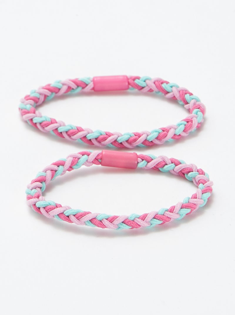 Pack de 2 gomas + 2 pinzas ROSA - Kiabi