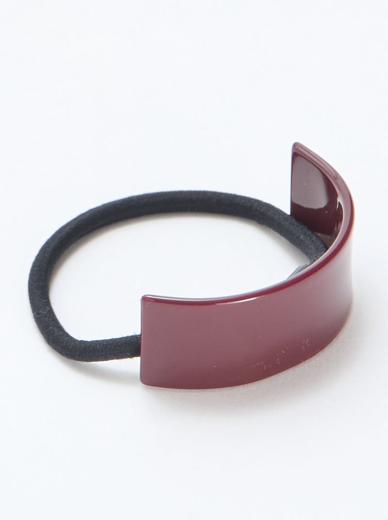Pack de 2 gomas para el pelo con abalorios Rojo - Kiabi