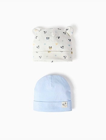 Pack de 2 gorros de algodón con motivo de Mickey