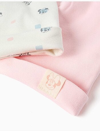 Pack de 2 gorros de algodón con motivo de Minnie