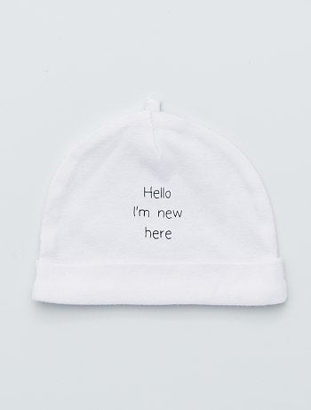 Pack de 2 gorros de algodón orgánico - Kiabi