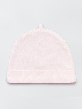 Pack de 2 gorros de algodón orgánico - Kiabi