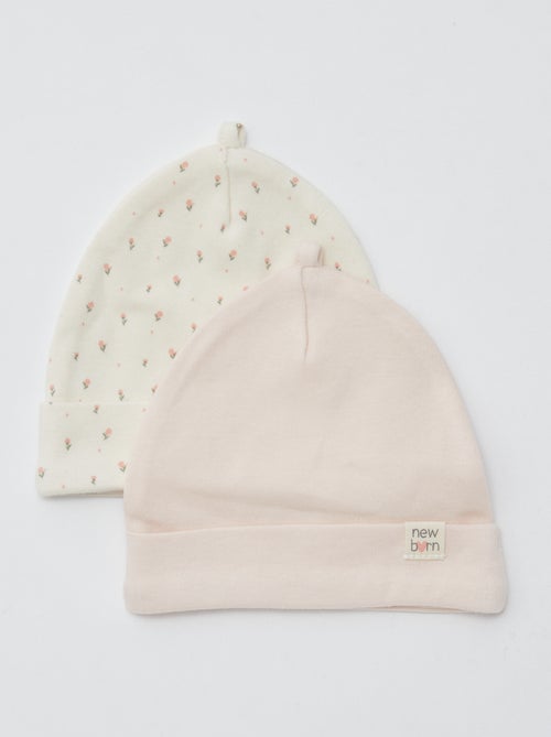 Pack de 2 gorros recién nacido - Kiabi