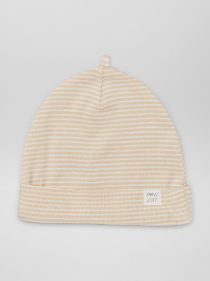 Pack de 2 gorros recién nacido BLANCO - Kiabi