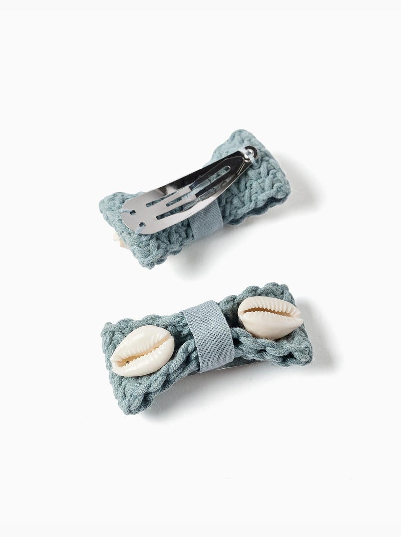 Pack de 2 horquillas con conchas cauri Multicolor - Kiabi