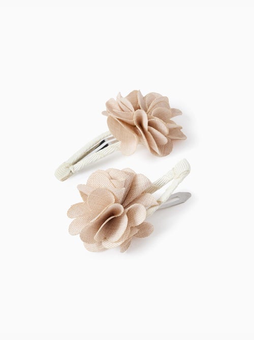 Pack de 2 horquillas con flores 3D - Kiabi