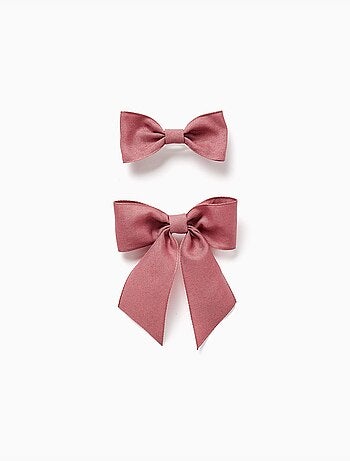 Pack de 2 horquillas con lazos de algodón