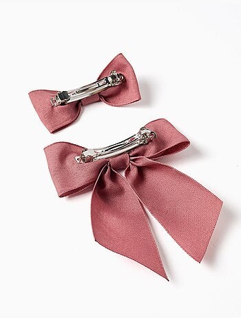 Pack de 2 horquillas con lazos de algodón