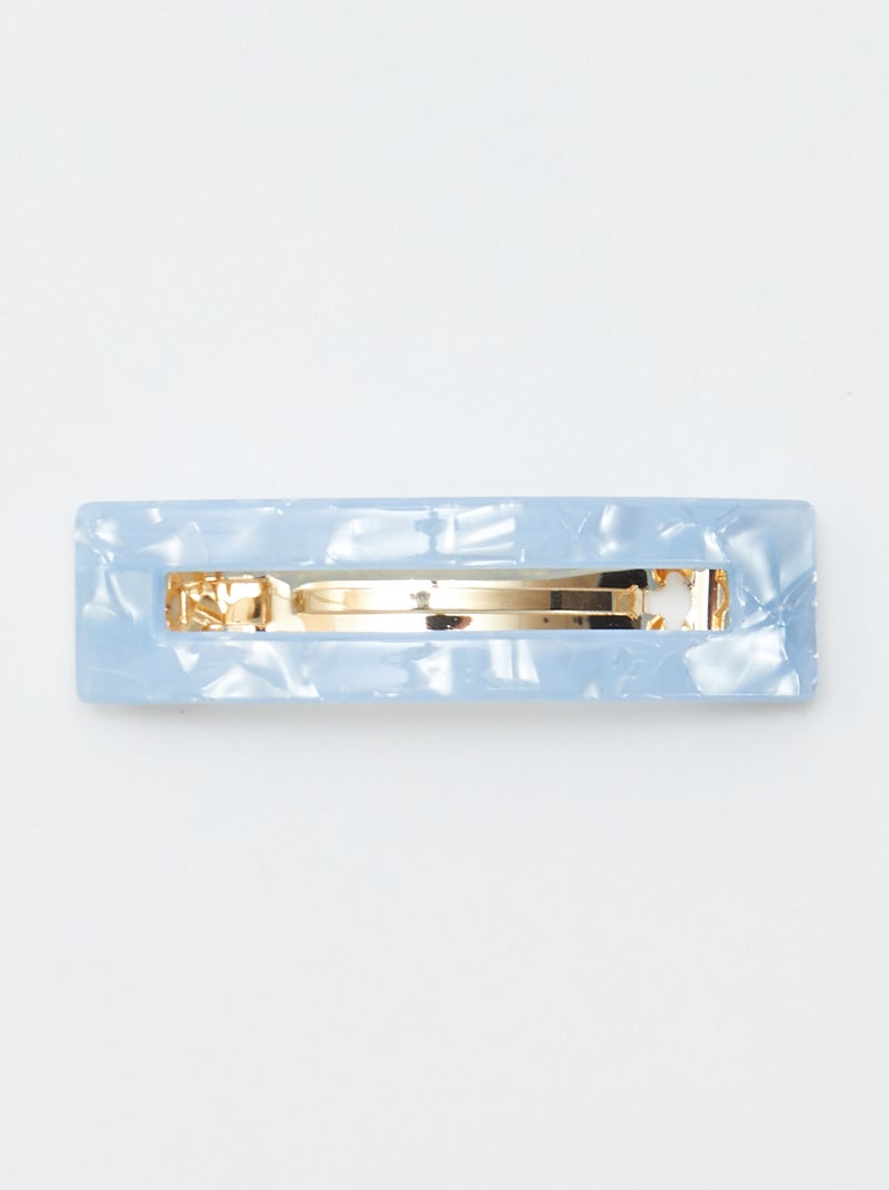 Pack de 2 horquillas efecto marmolado AZUL - Kiabi