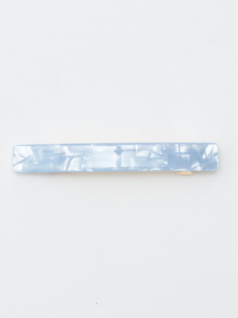 Pack de 2 horquillas efecto marmolado AZUL - Kiabi